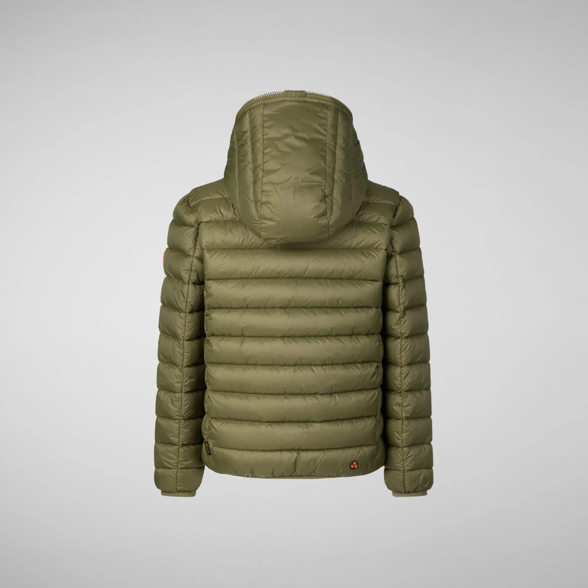Cheap Save The Duck Boys' animal free Puffer jacket with teddy lining Finnegan in dusty olive