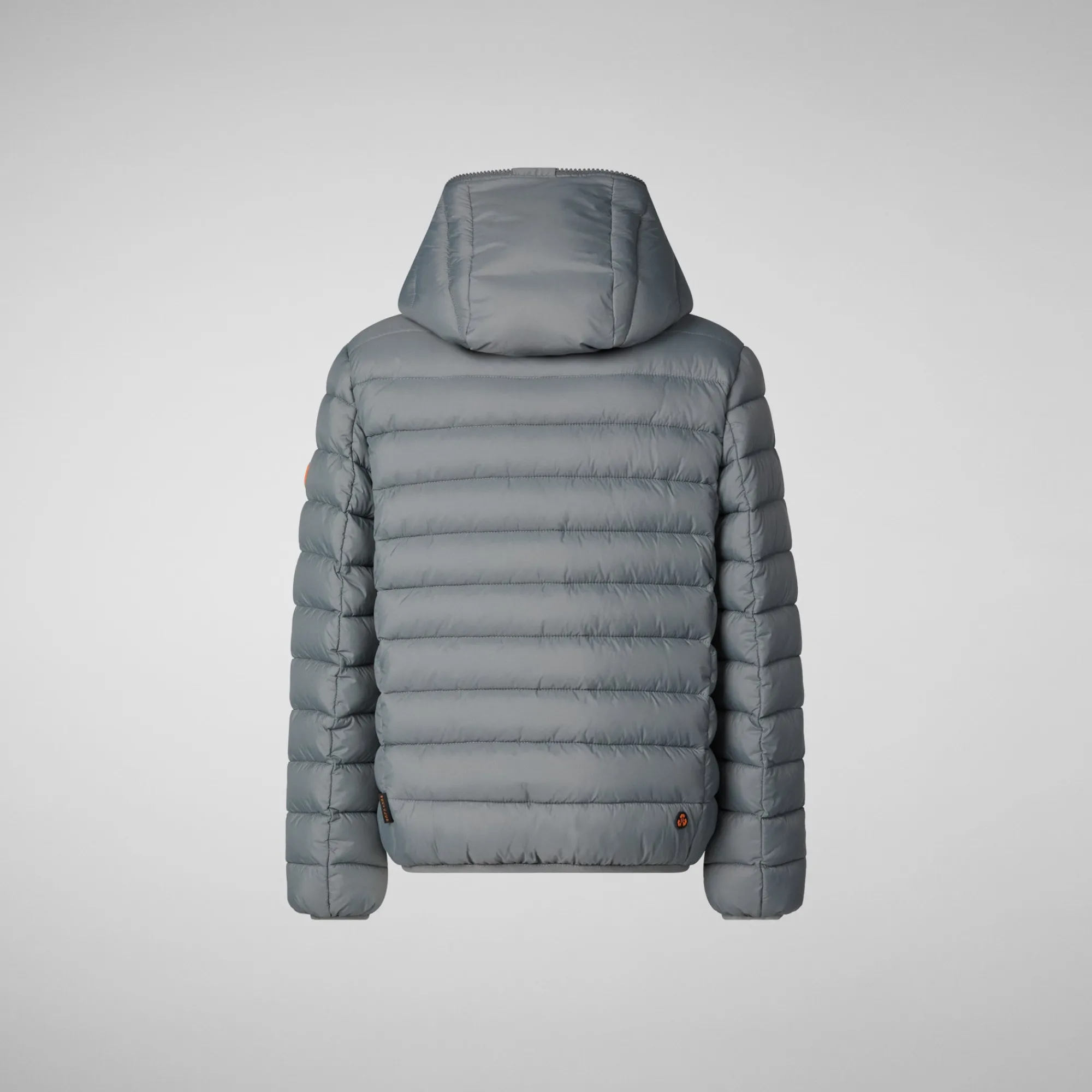 Best Save The Duck Boys' animal free Puffer jacket with teddy lining Finnegan in mid grey