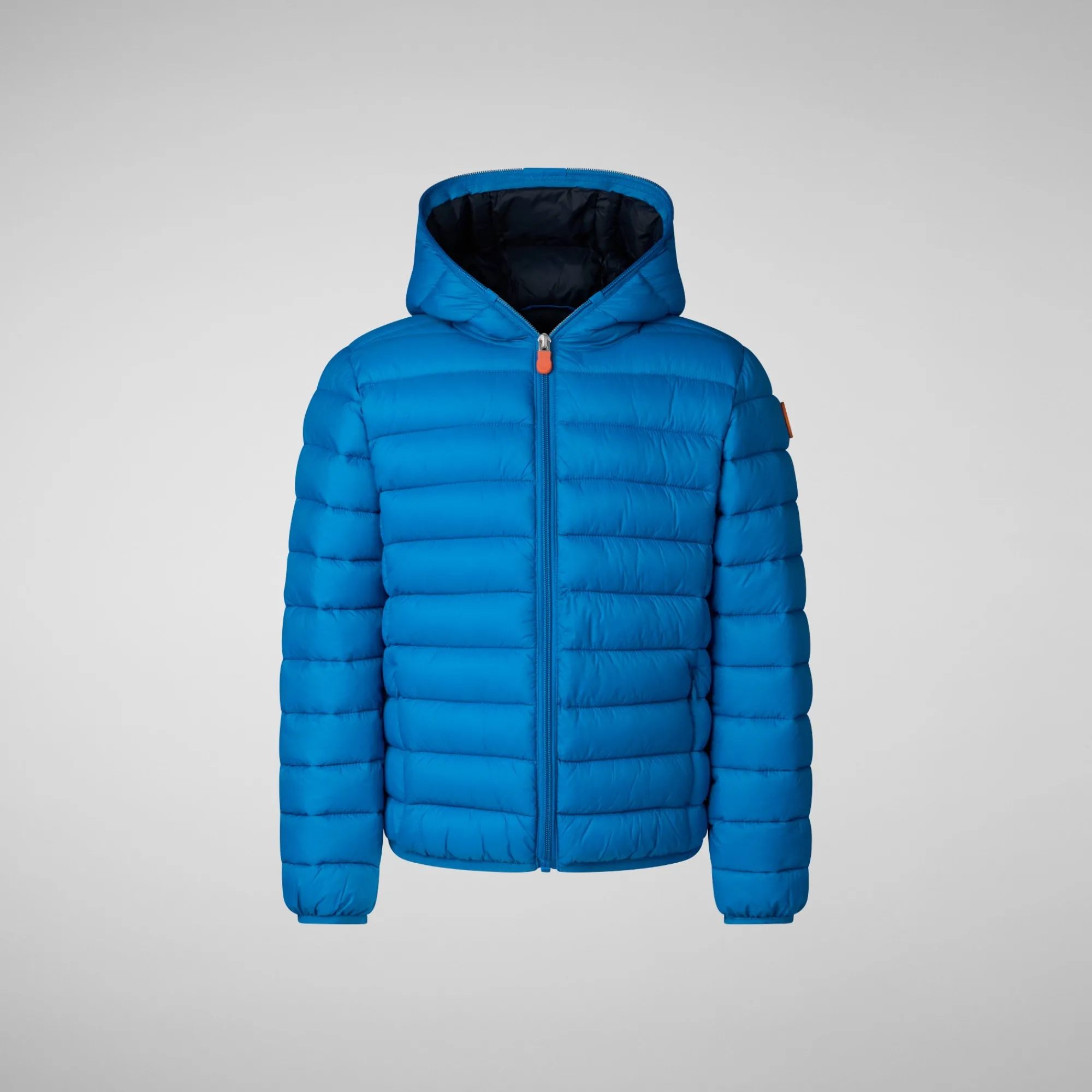 Hot Save The Duck Boys' Hooded Animal free Puffer Jacket Dony in blue berry