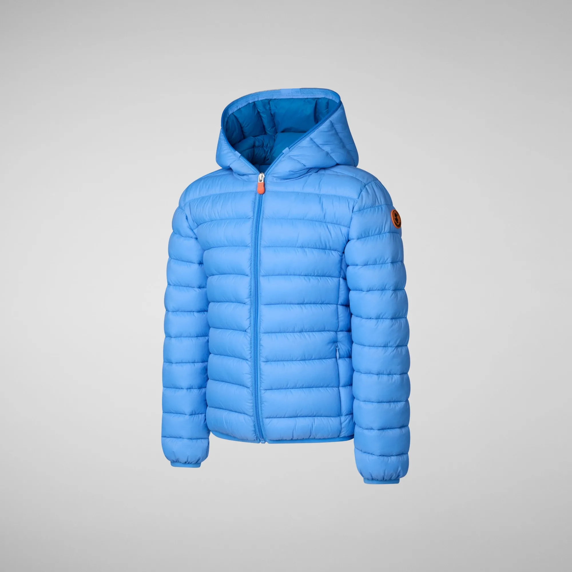 Online Save The Duck Boys' Hooded Animal free Puffer Jacket Dony in cerulean blue