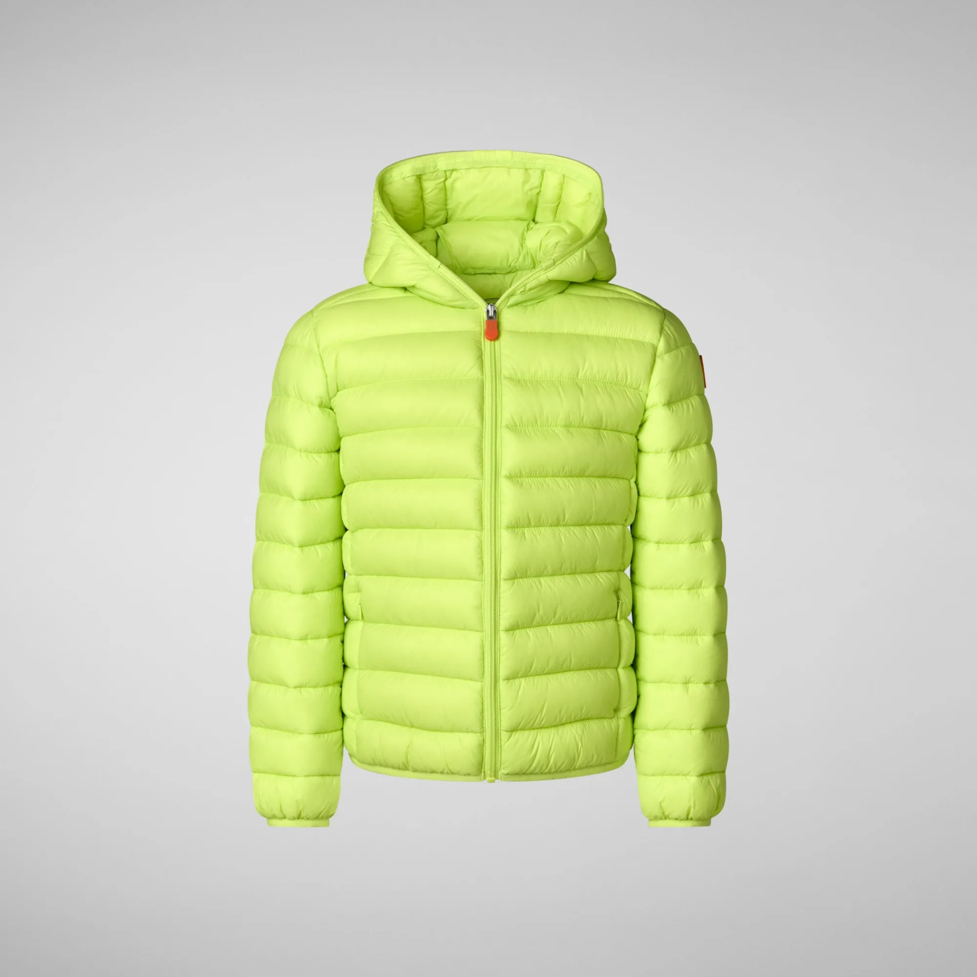Best Sale Save The Duck Boys' Hooded Animal free Puffer Jacket Dony in lichen green