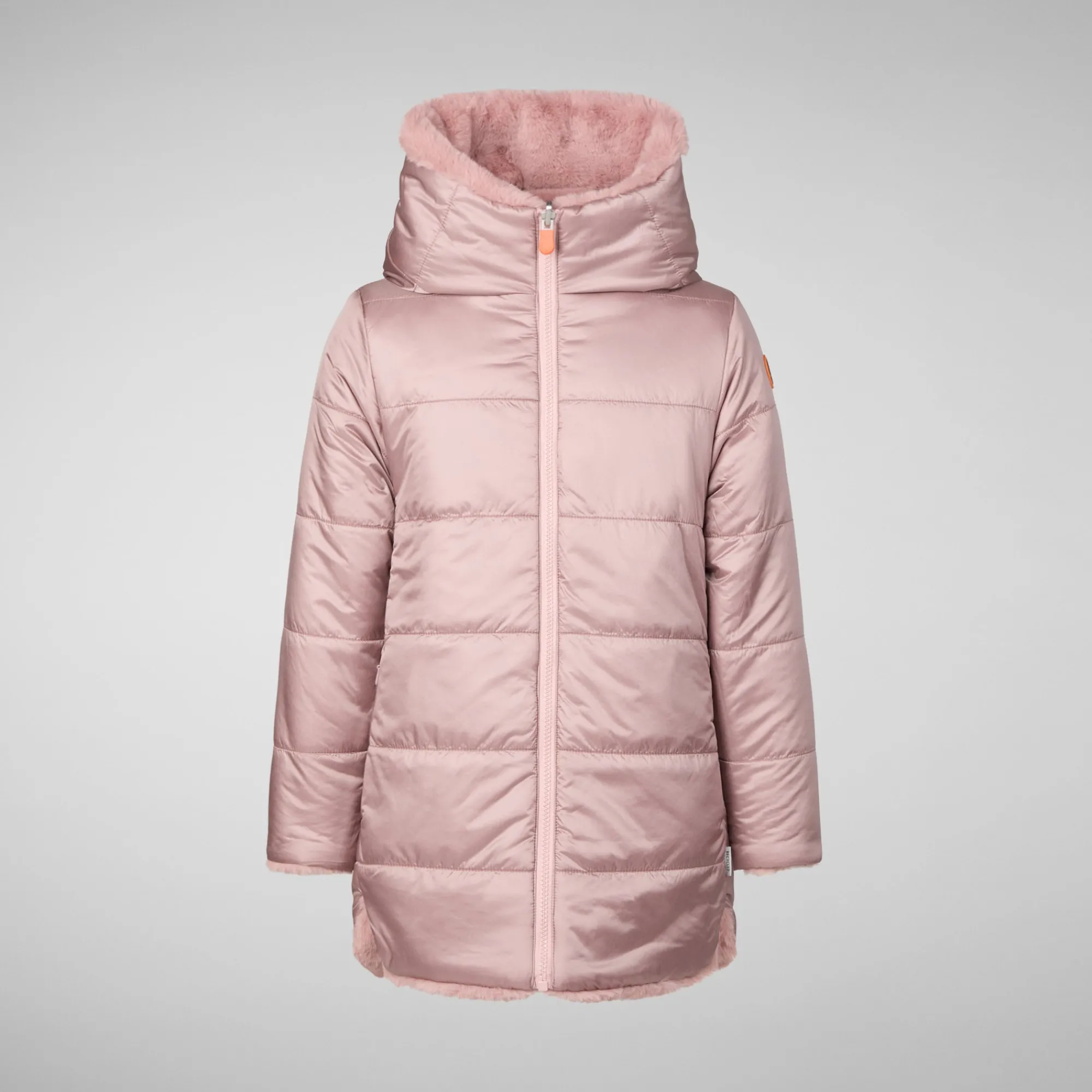 Cheap Save The Duck Girls' animal free Puffer jacket Flora in blush pink
