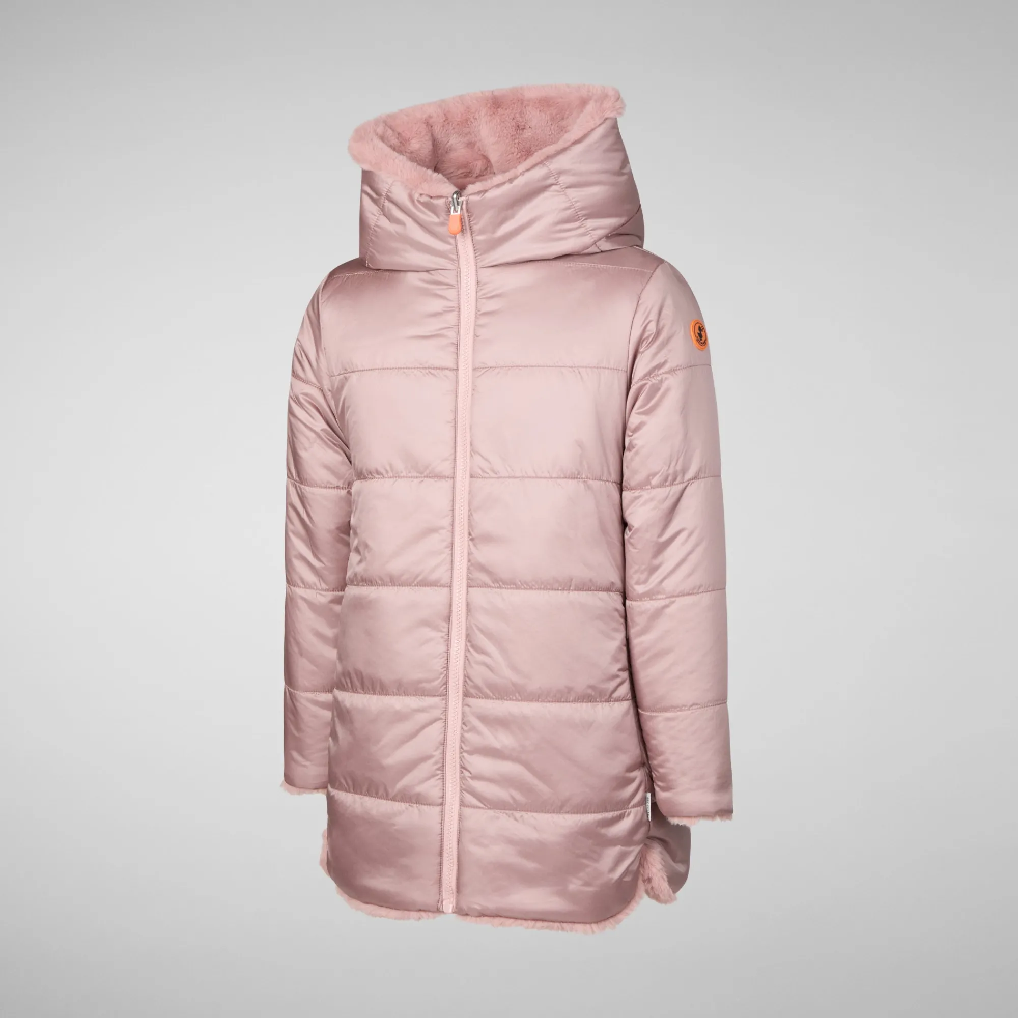 Cheap Save The Duck Girls' animal free Puffer jacket Flora in blush pink