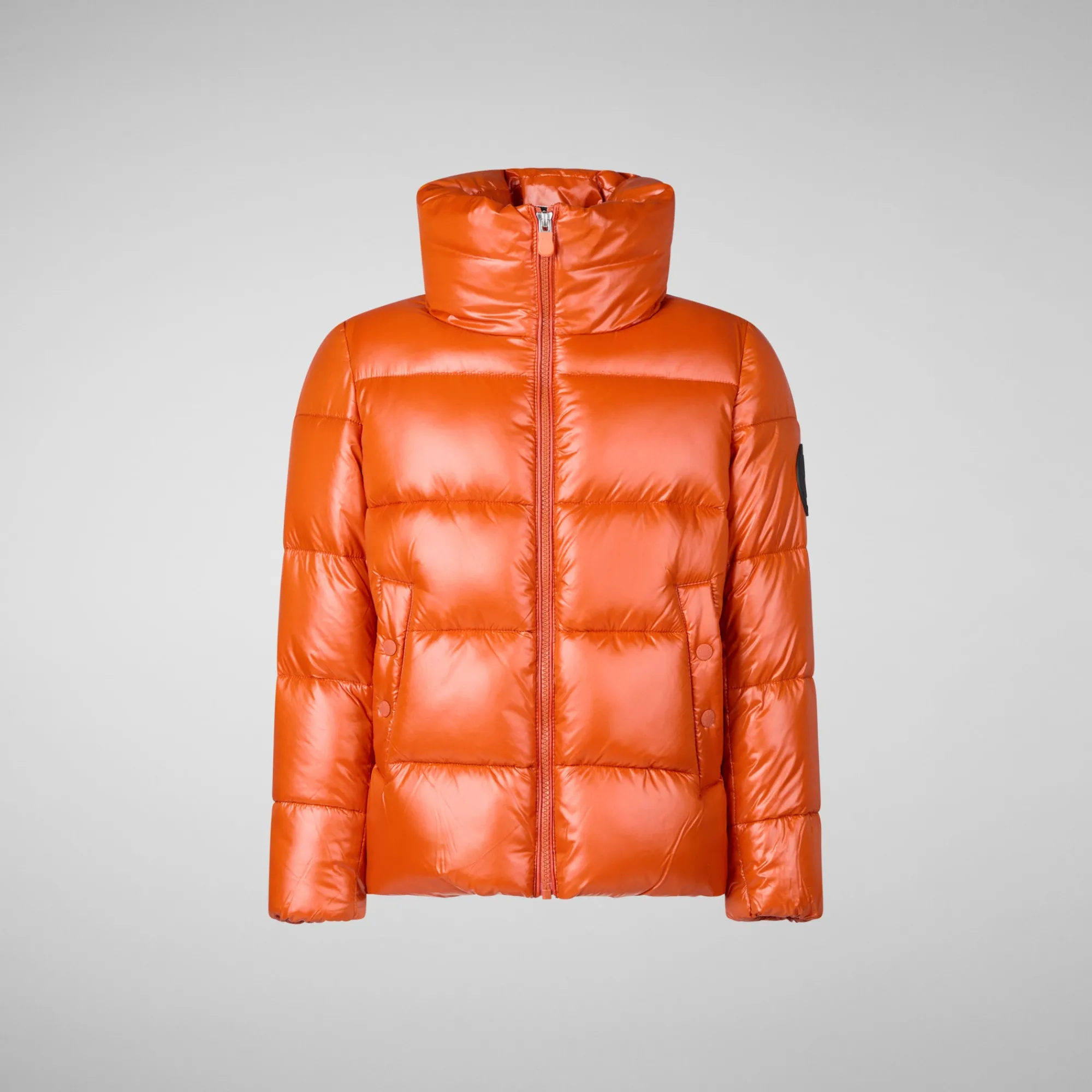 Fashion Save The Duck Girls' animal free puffer jacket Jaci in maple orange