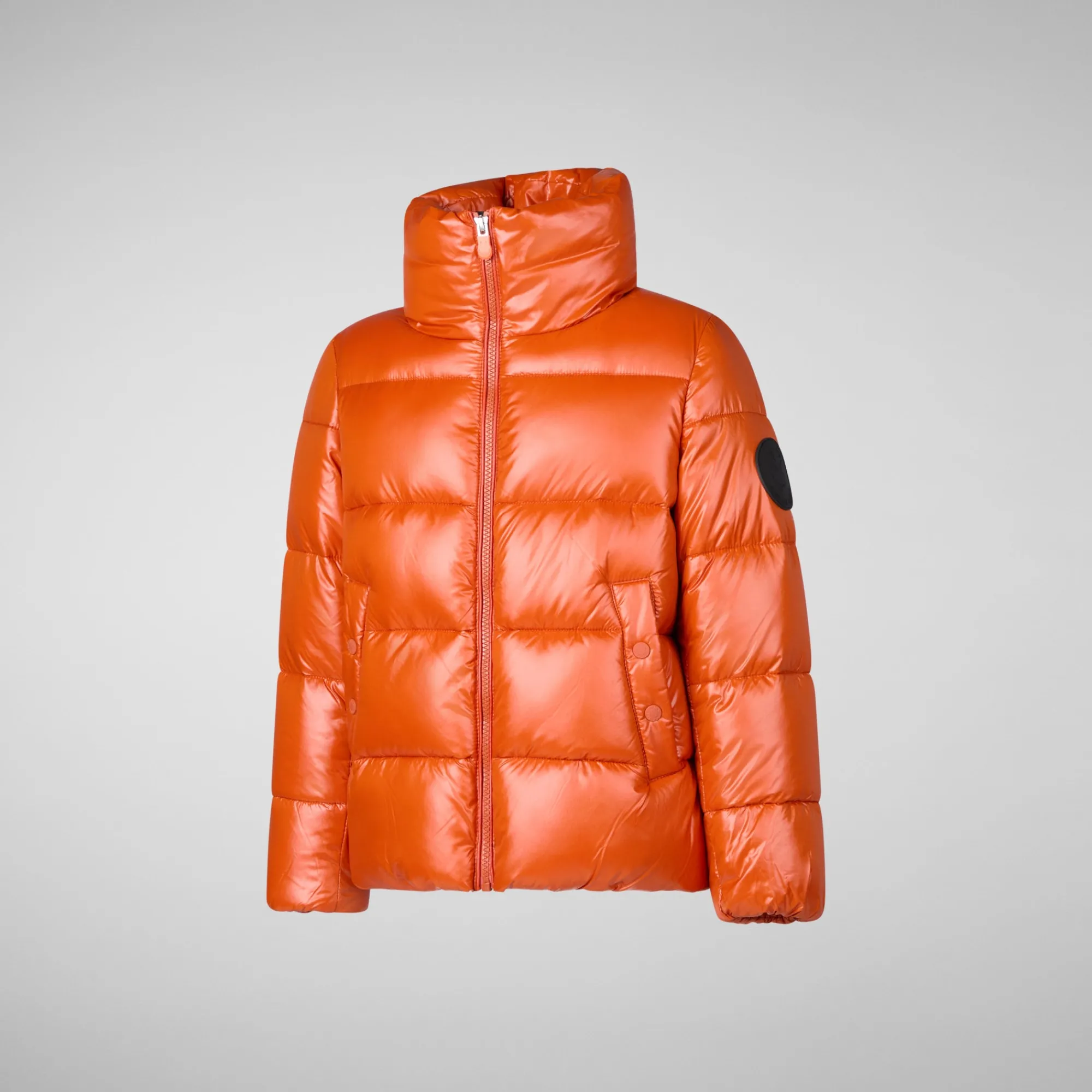 Fashion Save The Duck Girls' animal free puffer jacket Jaci in maple orange