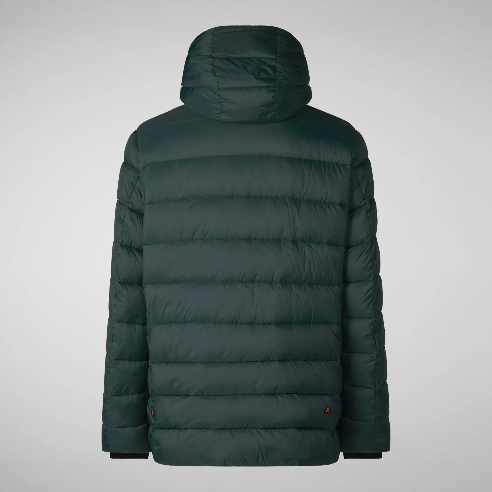 Cheap Save The Duck Men's animal free hooded Animal free Puffer jacket Lyle in green black GreenBlack