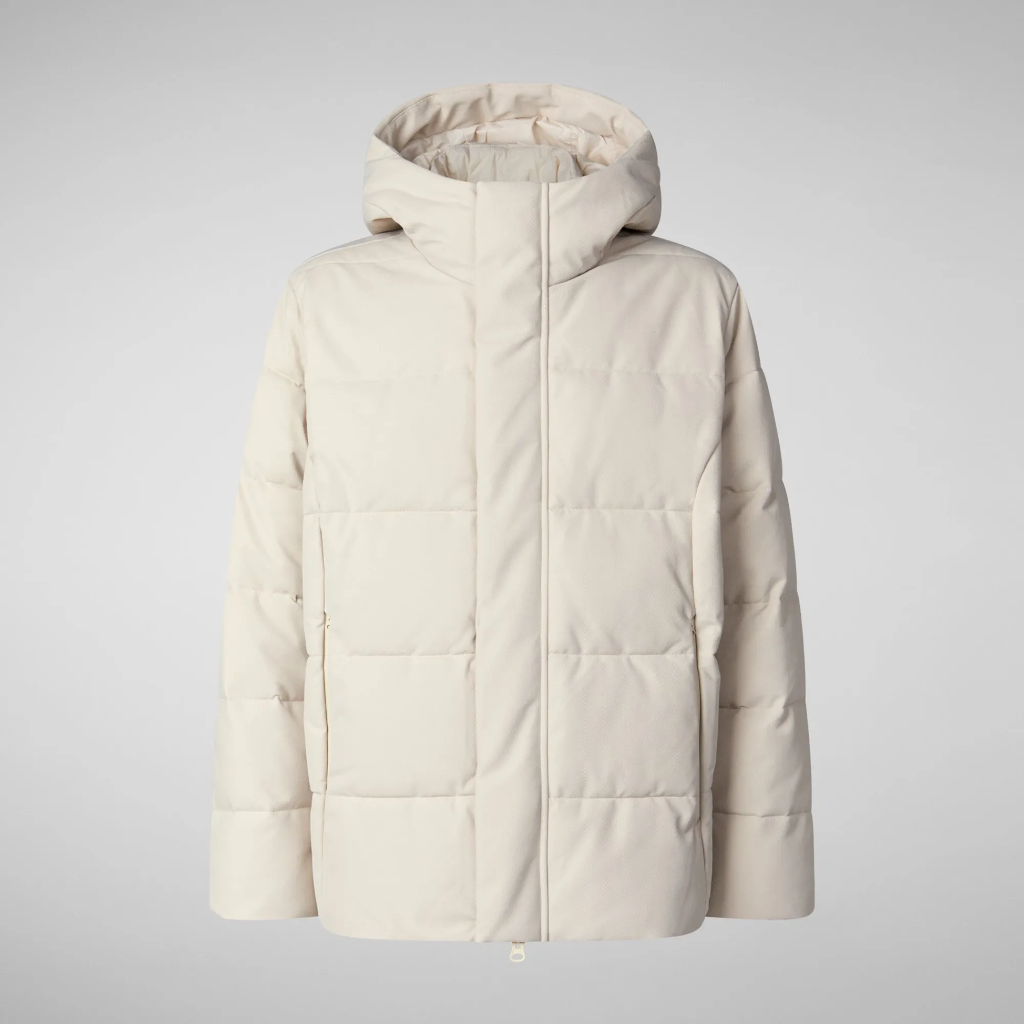 Sale Save The Duck Men's  animal free Puffer jacket Finnian in shore beige ShoreBeige