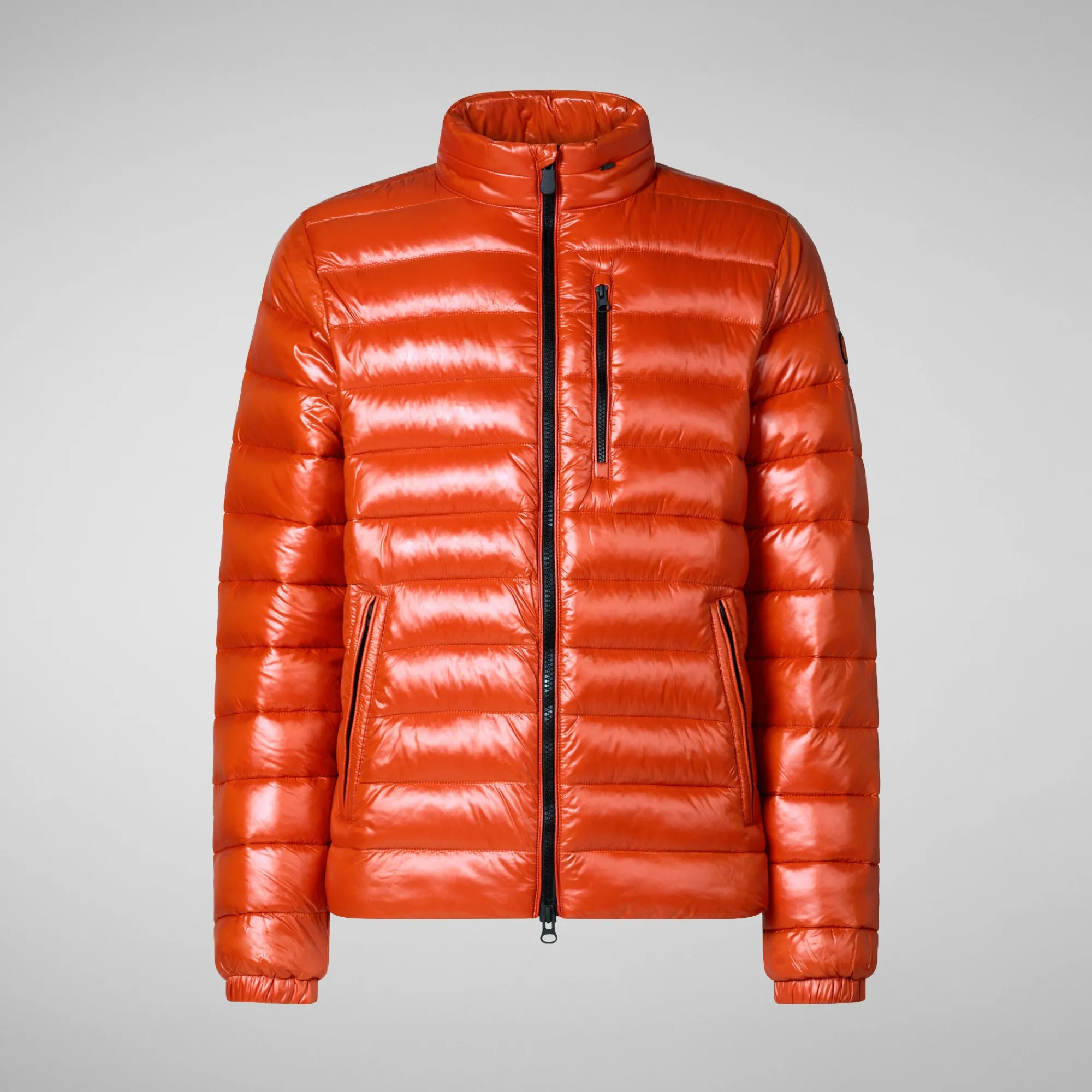 Cheap Save The Duck Men's animal free Puffer jacket Holden in maple orange MapleOrange