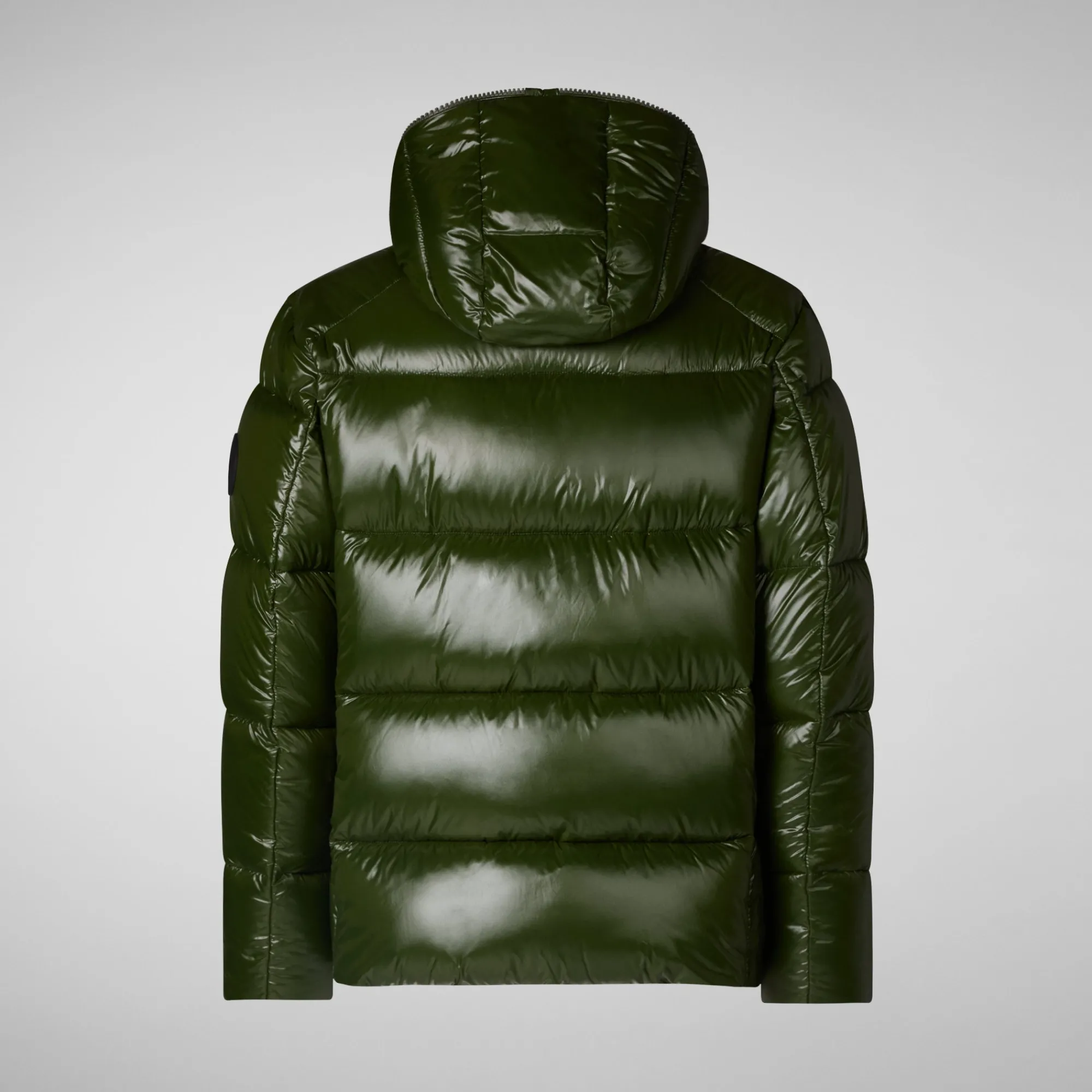 Online Save The Duck Men's  Hooded Animal free Puffer Jacket Edgard in Pine Green PineGreen
