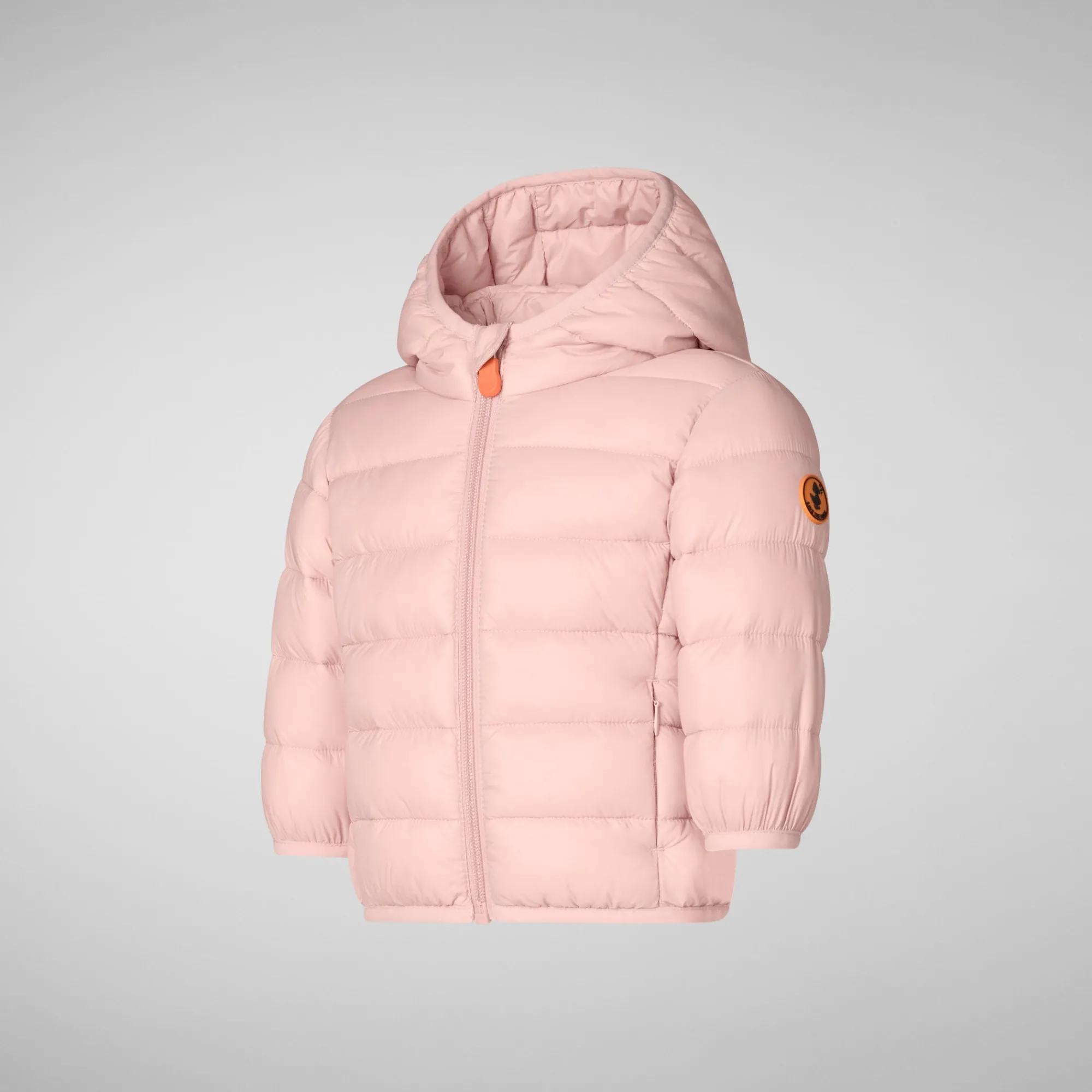 Sale Save The Duck Unisex kids' animal free puffer jacket WAlly in blush pink BlushPink