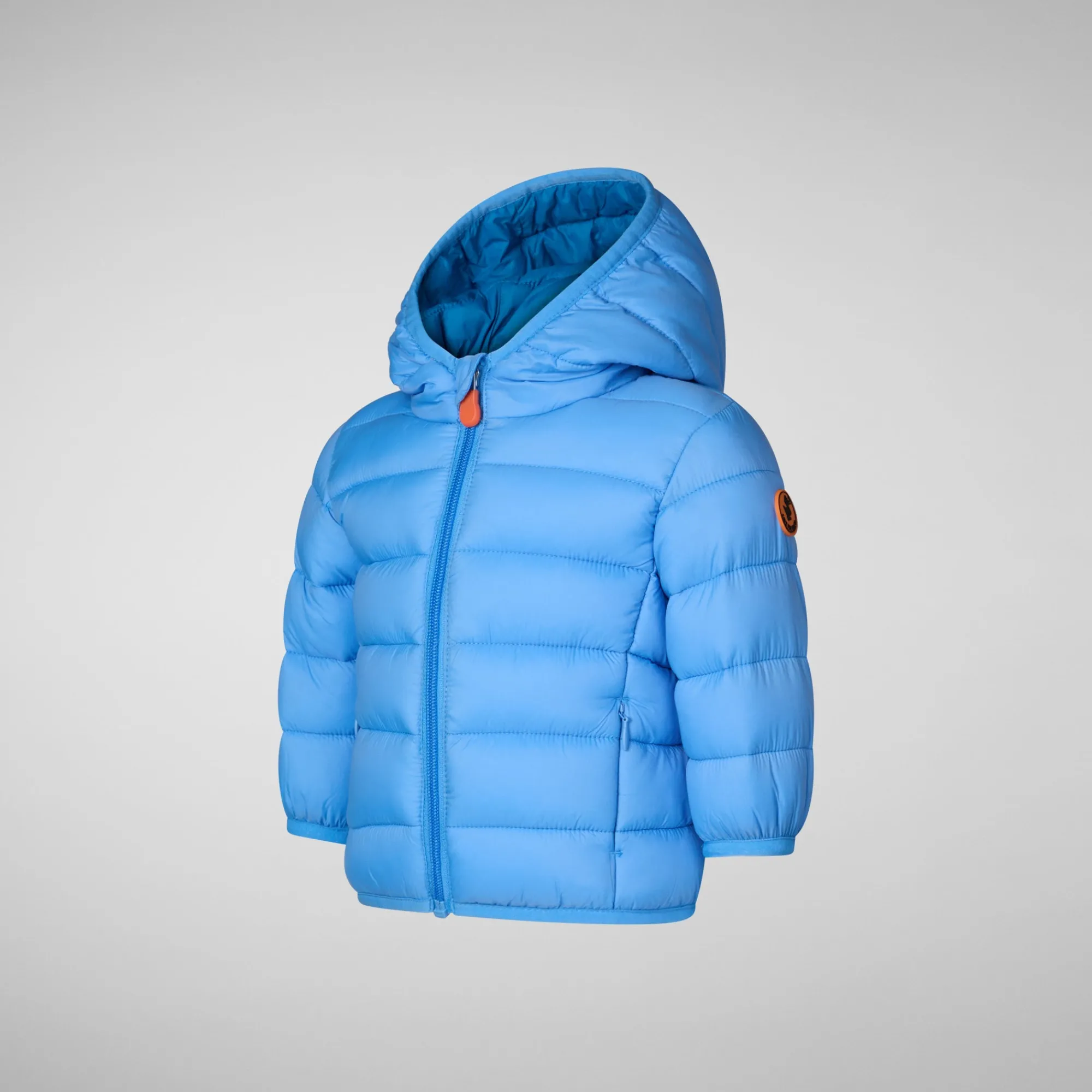 Best Save The Duck Unisex kids' animal free puffer jacket WAlly in cerulean blue CeruleanBlue
