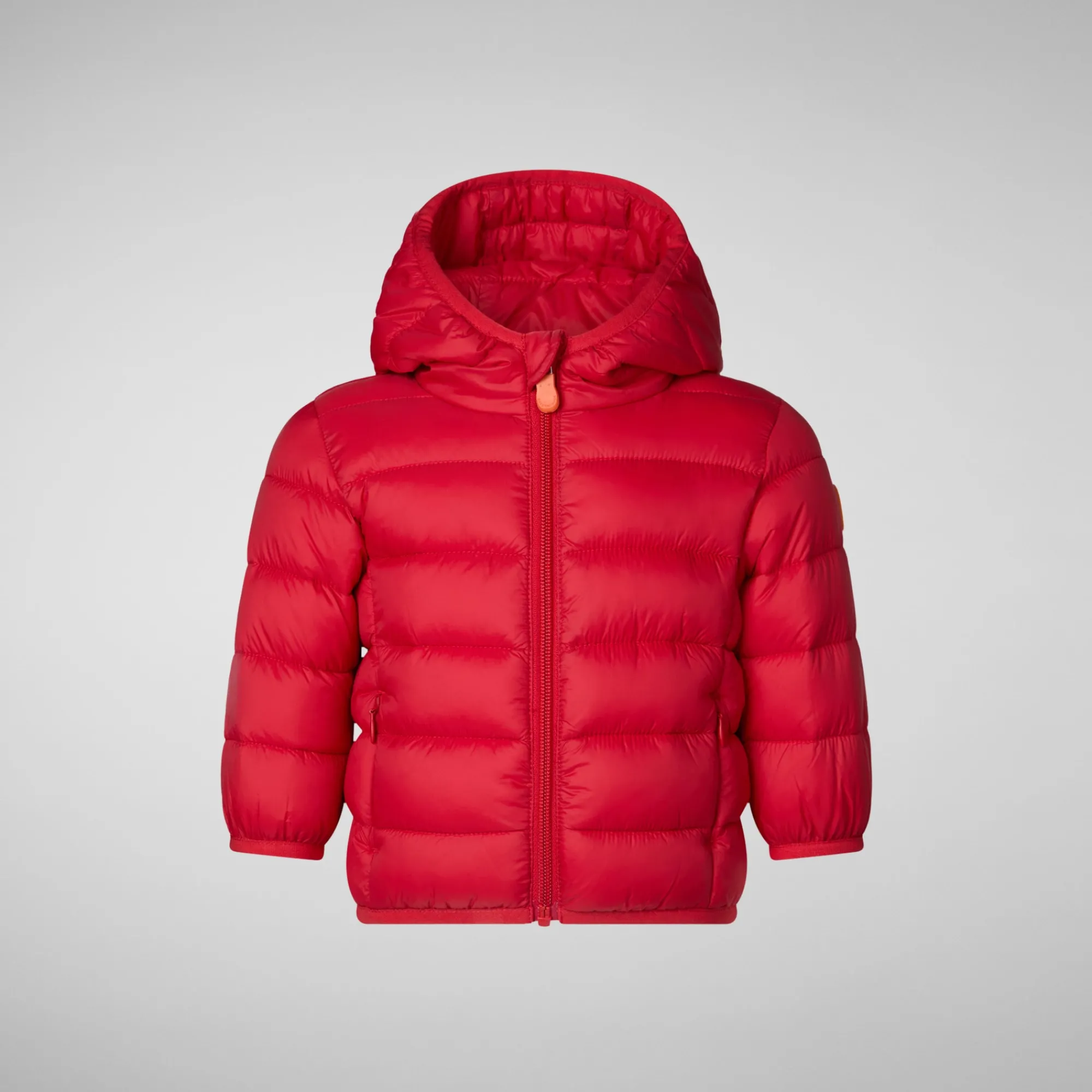 Outlet Save The Duck Unisex kids' animal free puffer jacket WAlly in tango red TangoRed
