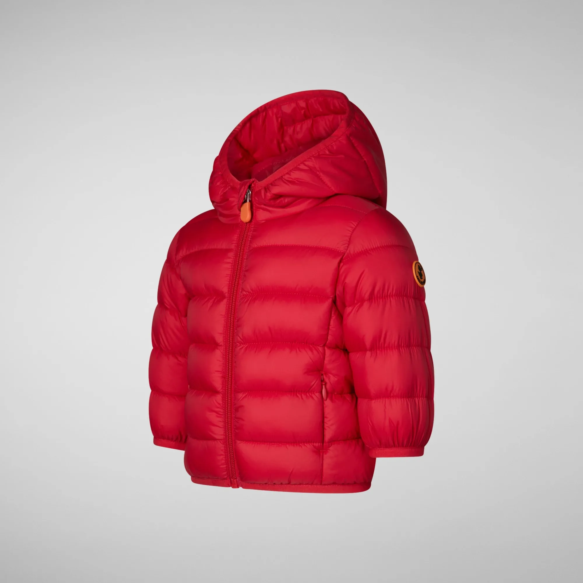 Outlet Save The Duck Unisex kids' animal free puffer jacket WAlly in tango red TangoRed