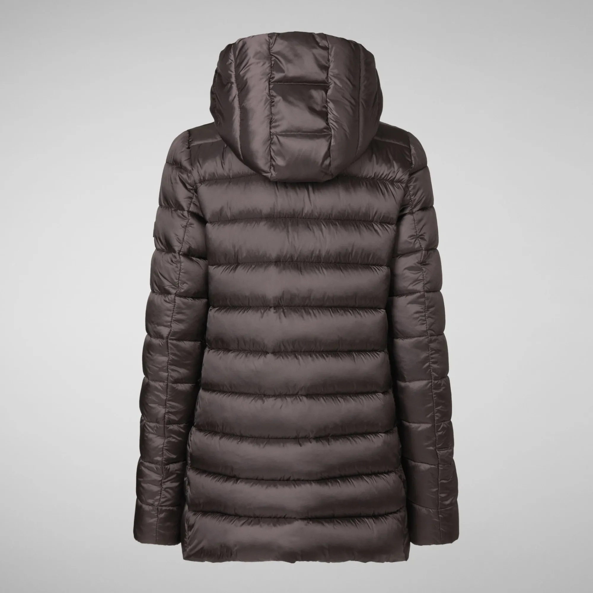 Sale Save The Duck Women's Hooded Animal free Puffer Coat Drimia in Brown Black BrownBlack