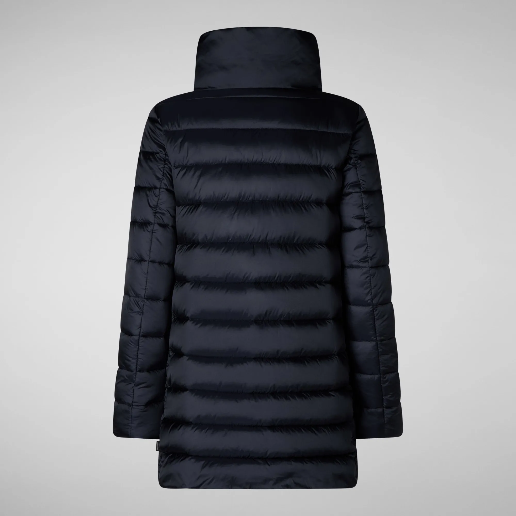 Cheap Save The Duck Women's Hooded Animal free Puffer Coat Lydia in blue black