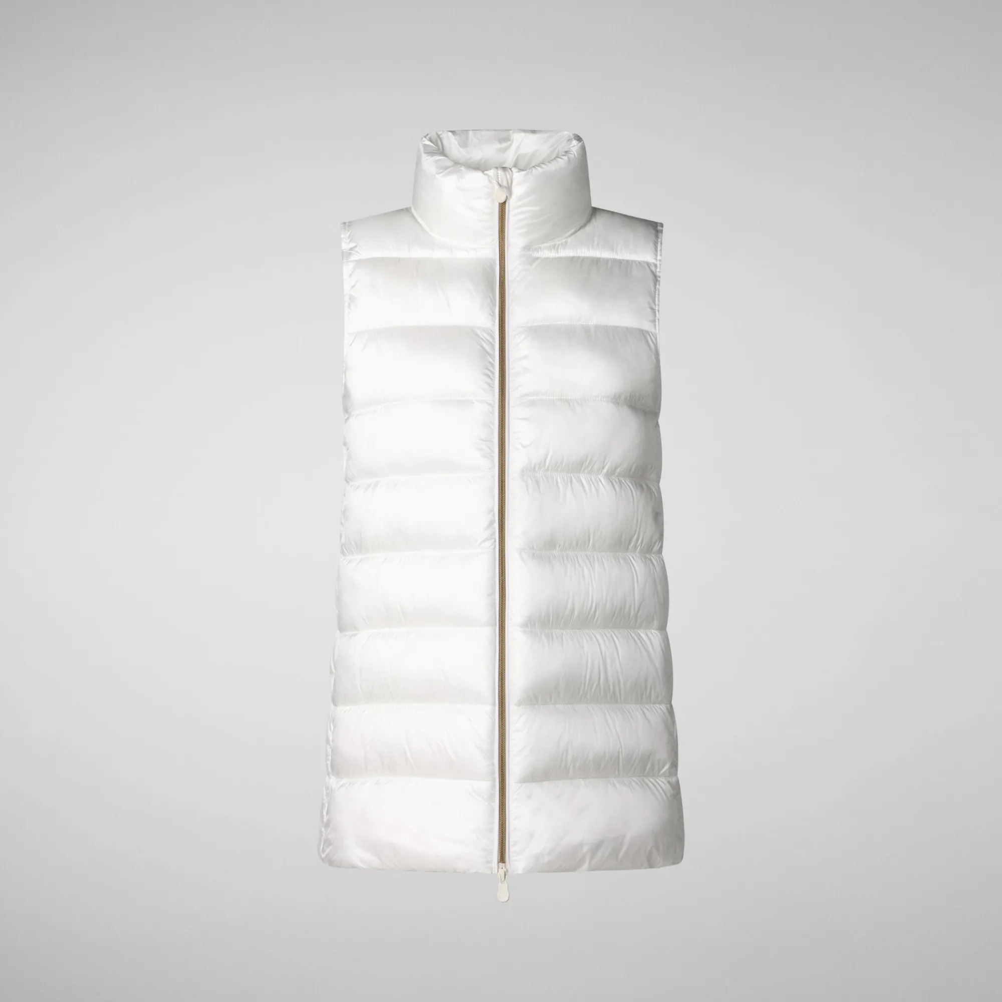 Discount Save The Duck Women's quilted vest Coral in Off White