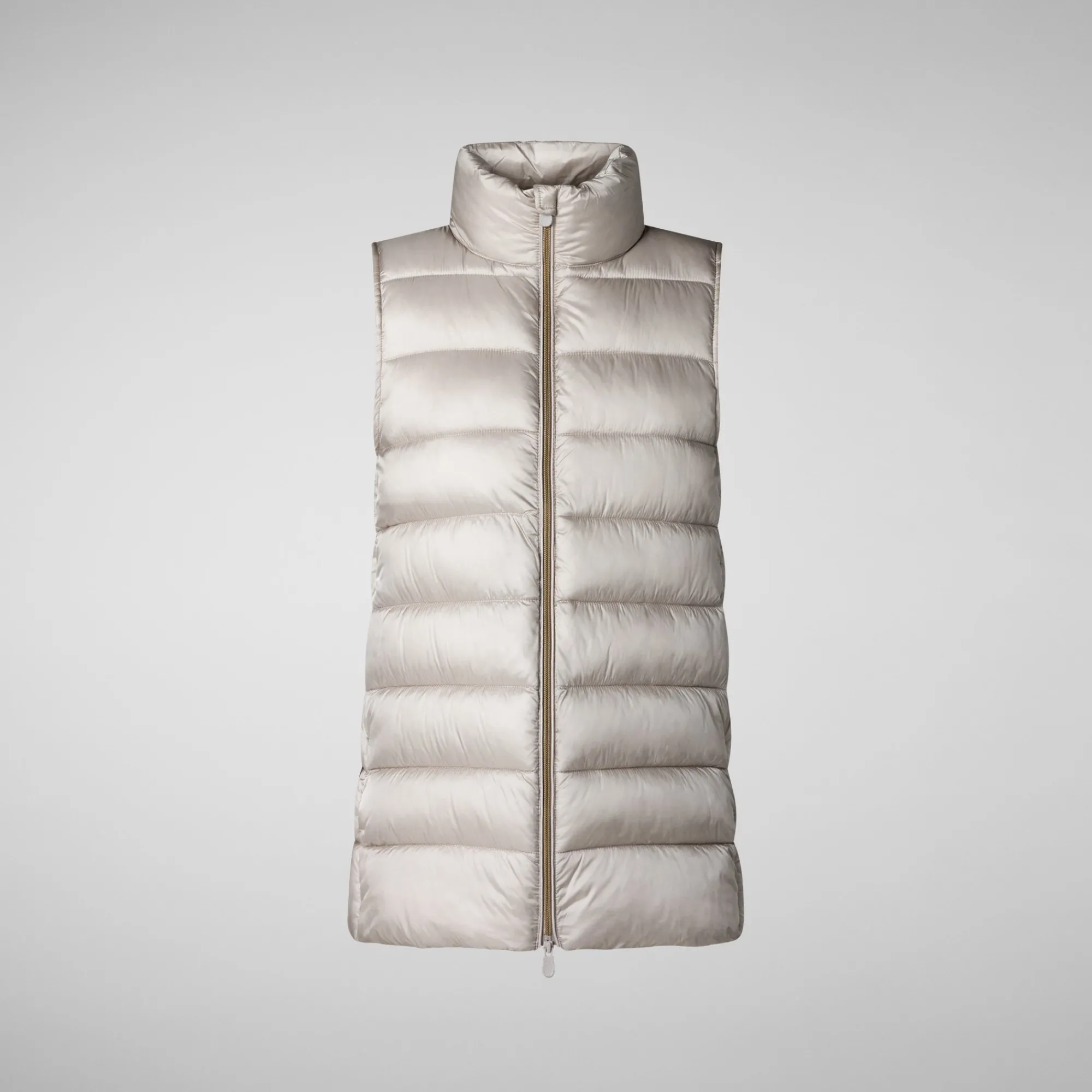 Cheap Save The Duck Women's quilted vest Coral in RAINY BEIGE