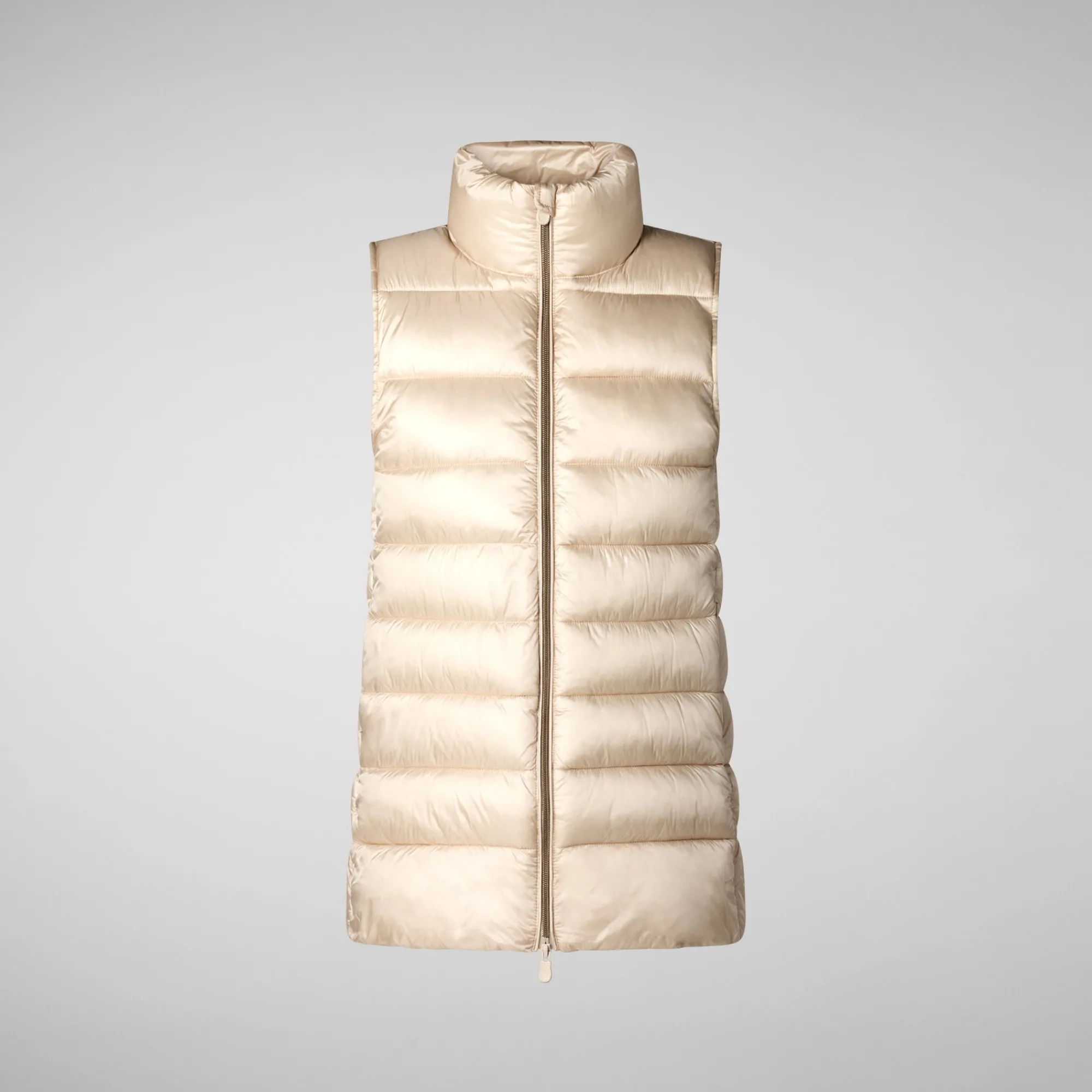 Best Sale Save The Duck Women's quilted vest Coral in SHORE BEIGE ShoreBeige