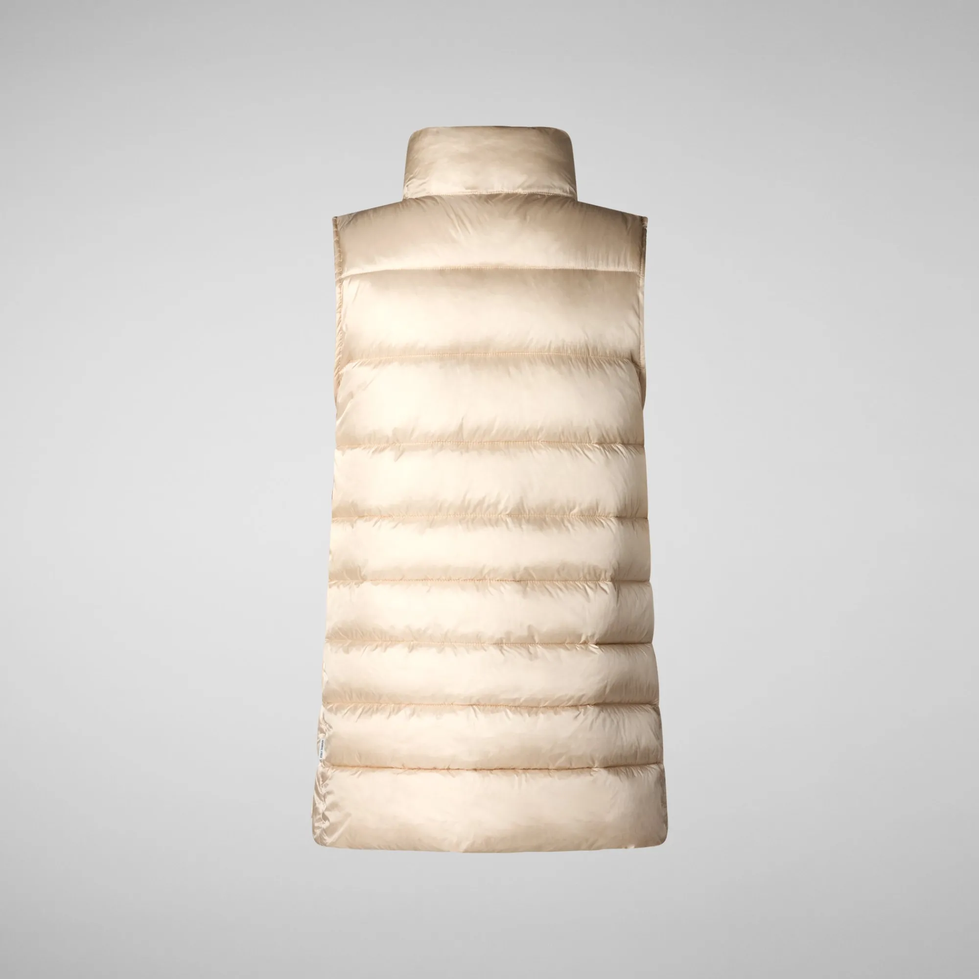 Best Sale Save The Duck Women's quilted vest Coral in SHORE BEIGE ShoreBeige